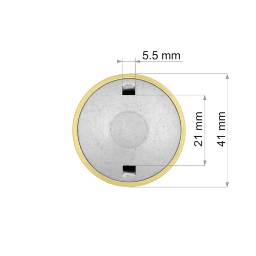 Čočka kyvadla 40 mm zlatá