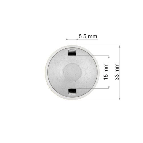 Čočka kyvadla 33 mm stříbrná