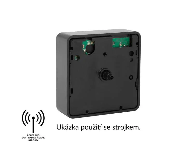 Kryt hodinového strojku DCF (černý)