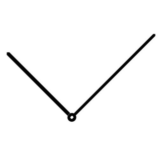 Hodinové ručky 134-105 černé