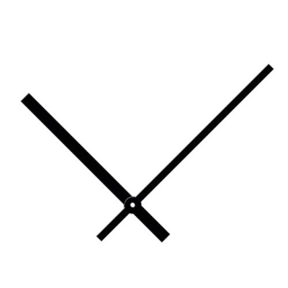 Hodinové ručky 145-113 černé